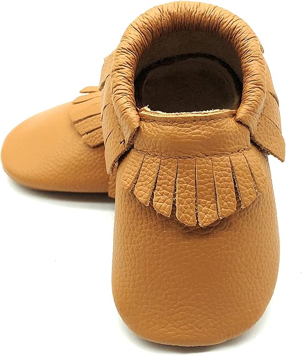 OWLOWLA Baby Moccasins Soft Sole Leather Baby Shoes Infant Toddler Pre-Walker Shoes Baby Boy Girl