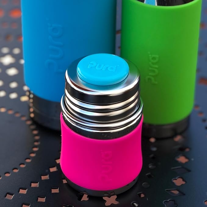 Pura Kiki Bottle Silicone Sealing Disks | Plastic-Free, Medical Grade, Unbreakable, Airtight | Baby Formula Milk, Food Storage, Breastmilk Storage for Travel - Rose and Fox