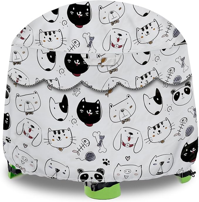 Kids Water Table Cover Fit Little Tikes Fish 'n Splash Water Table, Waterproof Dust Proof Outdoor Toys -Cover only,34"Dx20"H (Pets)