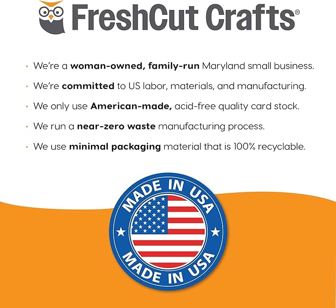 112 Pcs DIY U.S. MAP Puzzle Easy Punch-Out Paper 50 States – Makes 2 Complete Maps, Fits Standard Poster Board, Ideal for Homeschool, Geography, and Classrooms, US Made Quality Card Stock, NOT Foam