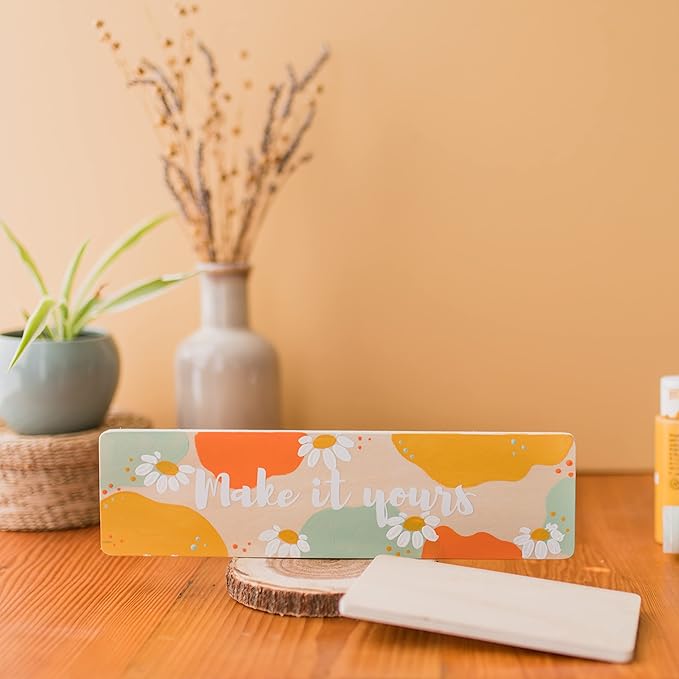 Wooden Rainbow Building Boards, 1 Set of 11 DIY Rainbow Slats for Open-Ended Play and Skill-Building, by Woodpeckers