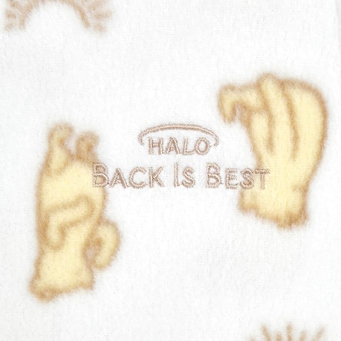 HALO Micro-Fleece Sleepsack Swaddle, 3-Way Adjustable Wearable Blanket, TOG 3.0, Sunshine Winnie, Newborn, 0-3 Months
