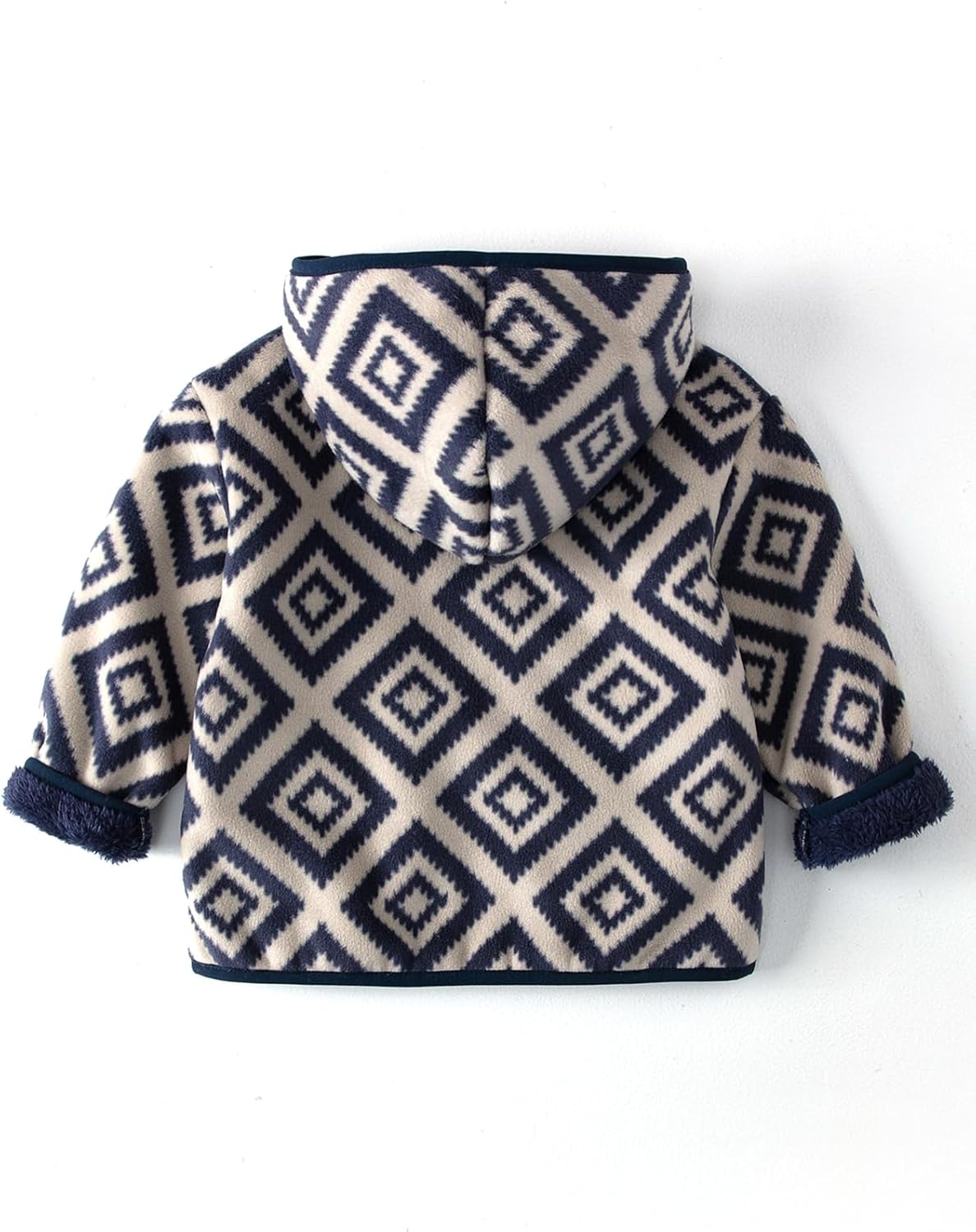 Toddler Printed Polar Fleece hooded Jacket Baby Boys Girls Kids Winter Warm Spring Autumn Outerwear Soft Lightweight