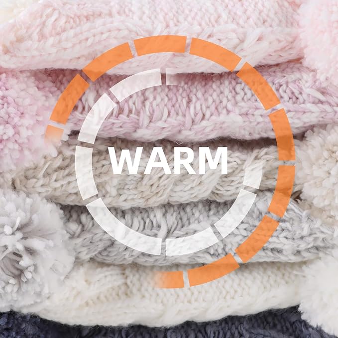 Zsedrut Winter Baby Boy Hats Pompom Baby Beanie for Girls Fleece Newborn Infant Toddler Beanie