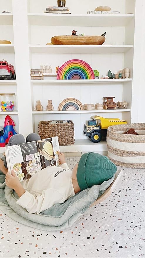 Yay Mats Stylish Extra Large Baby Play Mat. Soft, Thick, Non-Toxic Foam Covers 6 ft x 4 ft. Expandable Tiles with Edges Infants and Kids Playmat Tummy Time Mat