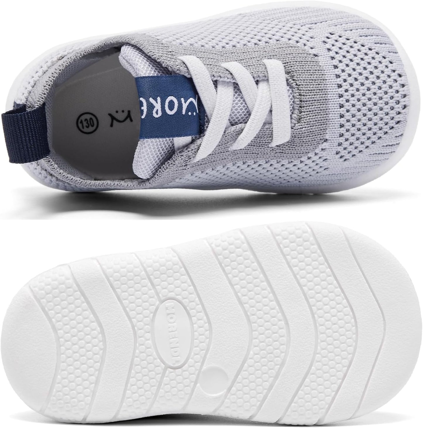 MORENDL Toddler Shoes Baby Walking Sock Shoes Infant Sneakers 0-4 Years Boy Girl Barefoot Tennis Shoe Non-Slip Brethable