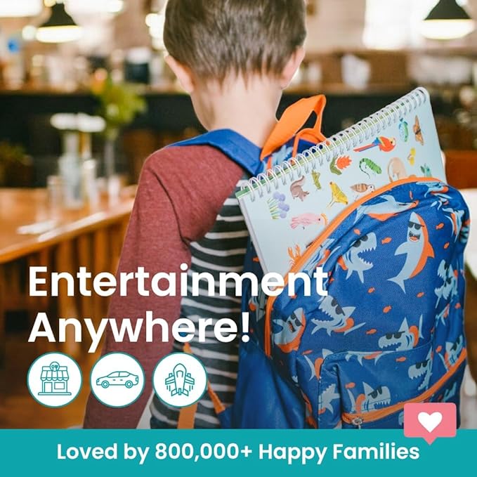 Cupkin Hello Bugs Sticker Book Activity for Kids, Toddler Airplane Travel Essentials, 500+ Bugs Stickers for Kids + 12 Scenes + 12 Coloring Book Pages, Bug Lover Gift, Children's Crafts Ages 2-8