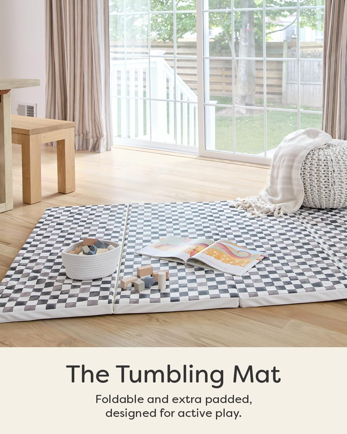 Foldable Baby Tumbling Mat – Foldable Kids Play Mat | Durable, Stylish, and Cushioned Design