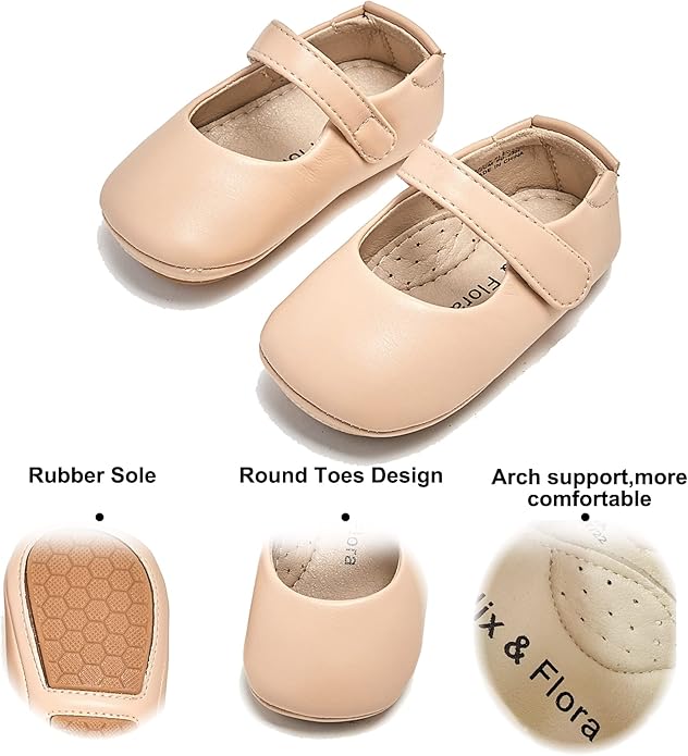 Soft Sole Baby Shoes - Infant Baby Walking Shoes Moccasins Rubber Sole Crib Shoes