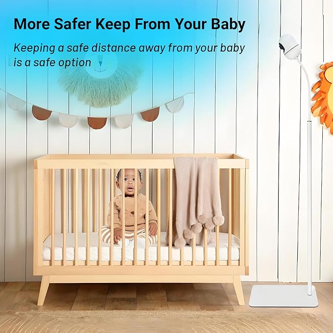 GUCHO Baby Monitor Mount Floor Stand Holder Compatible with Hellobaby HB6550/HB65/HB6339/HB40/HB6081/HB66/HB6351,Infant Optics DXR-8/8 Pro,Nanit,OKAIDI,Universal Flex Stand Baby Camera Mount