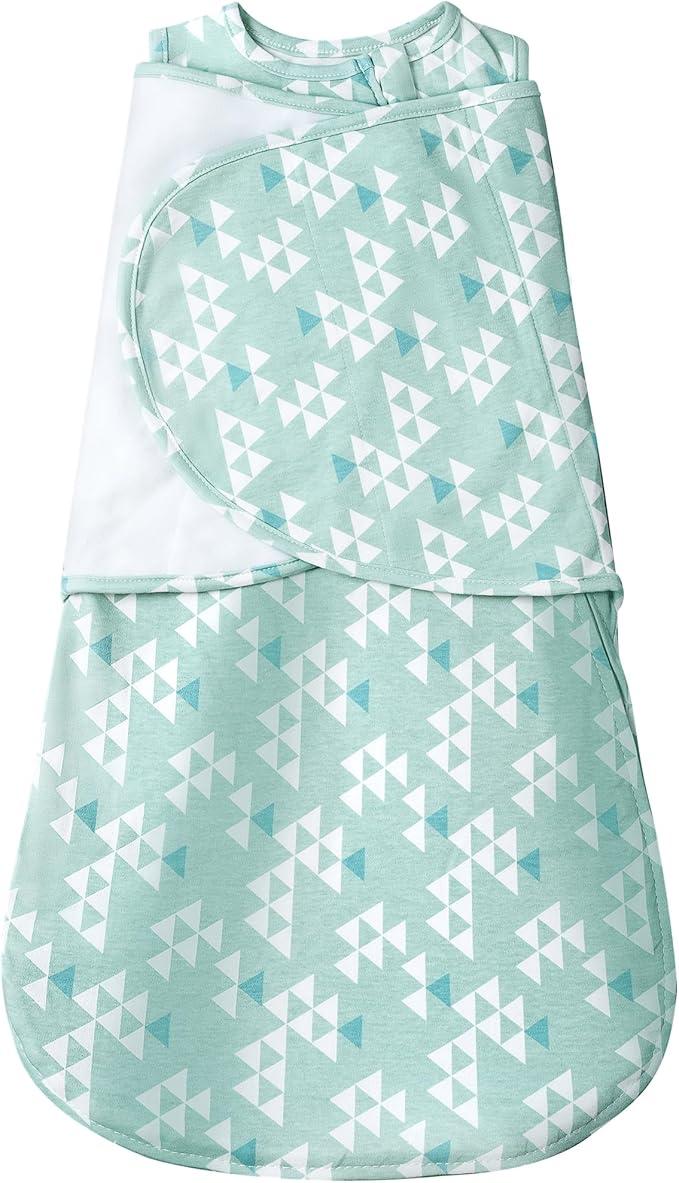 Baby Sleep Sack Swaddle,Swaddles 3-6 Months,3-Way Adjustable Wearable Transition Blanket Boy And Girl,100% Cotton,TOG 1.0(Green)