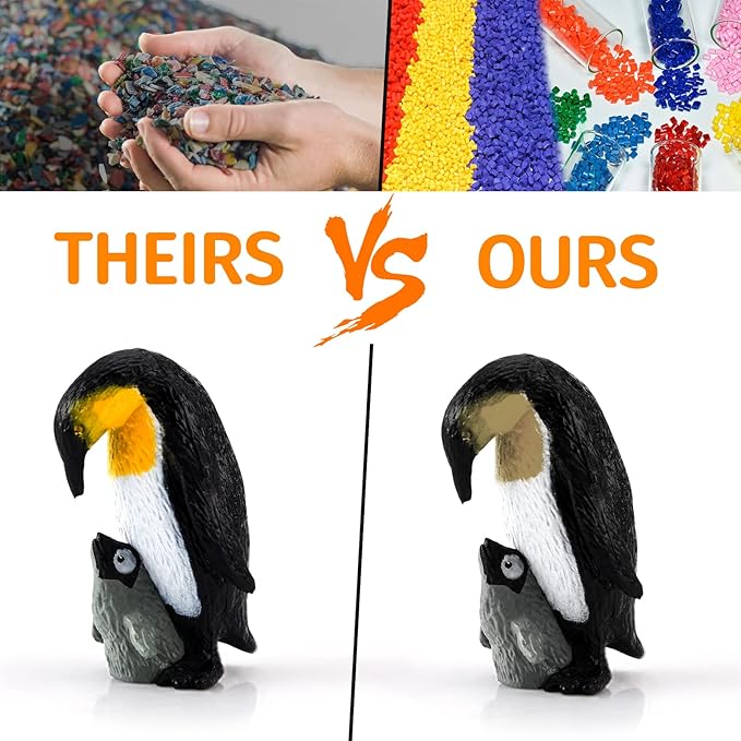 21PCS Antarctica Penguin Figurines Toy Playset Realistic Arctic Penguins Sperm Whale Toys Christmas Birthday Party Supplies Decorative Accessory