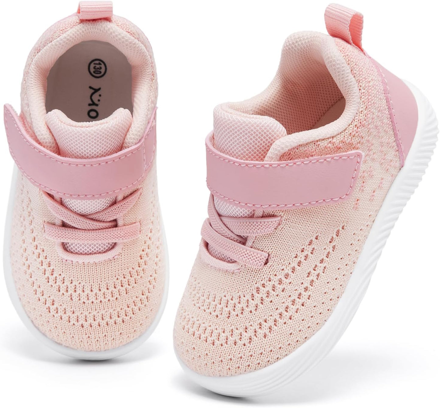 MORENDL Toddler Sneakers Baby Boys & Girls Barefoot Shoes Lightweight Breathable Walking Running Tennis Athletic Sport Shoes