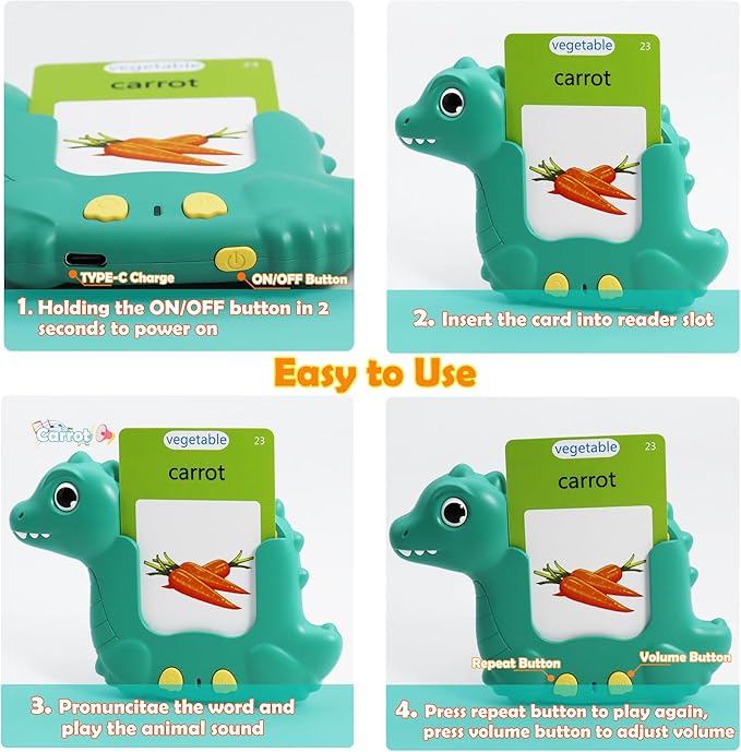 MAYAPHILOS Spanish and English Talking Flash Cards, 224 Sight Words Learn Spanish for Kids, Audible Educational Interactive Autism Sensory Toys for Toddlers