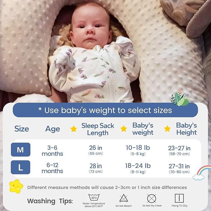 ZIGJOY Shark-Fin Transition Swaddle - 1.0 Tog Baby Sleep Sack Soft Cotton Transitional Swaddle Baby Wearable Blanket