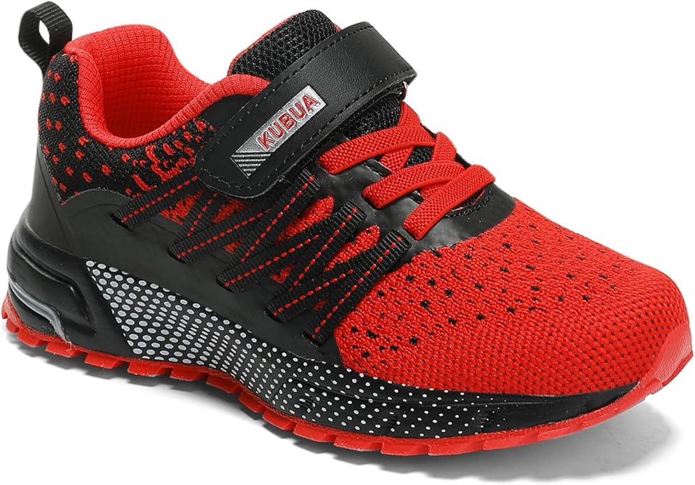 KUBUA Kids Sneakers for Boys Girls Running Tennis Shoes Lightweight Breathable Sport Athletic