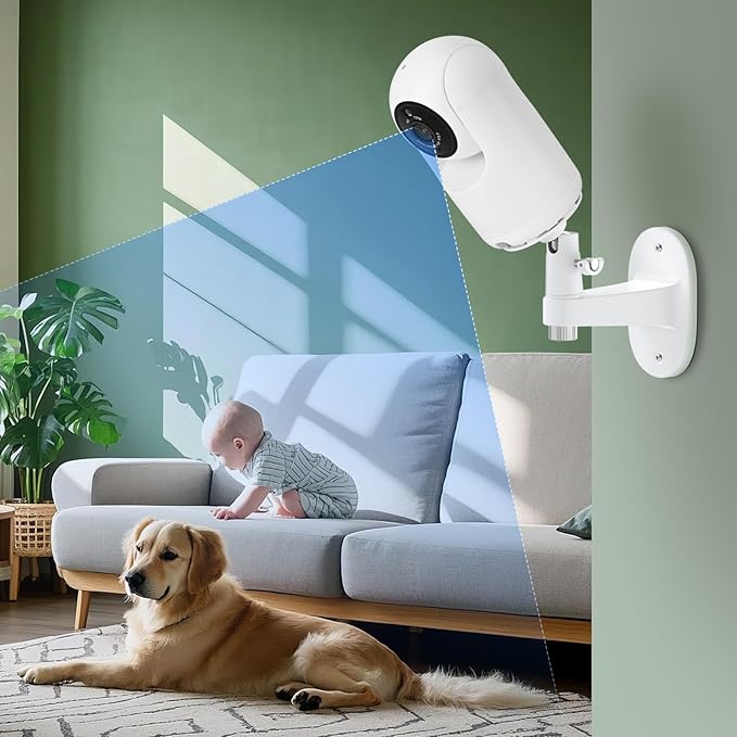 Adhesive Baby Monitor Wall Mount Compatible with VTech Advanced HQ Max, Ajustable Baby Monitor Stand Without Drilling and Wall Damage