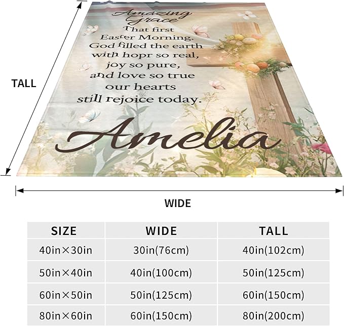 Personalized Blanket Bible Verse Blanket with Inspirational Thoughts and Prayers Religious Throw Blanket Cozy Plush Warm Blankets for Women Men Christmas Birthday Christian Gifts