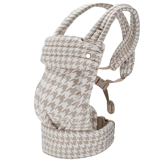 CycleMore Ergonomic Baby Carrier Newborn to Toddler - Lightweight & Breathable Infant Carrier with 3 Carry Positions, Hip-Healthy M-Shape Seat for 7-35 lbs (Houndstooth)