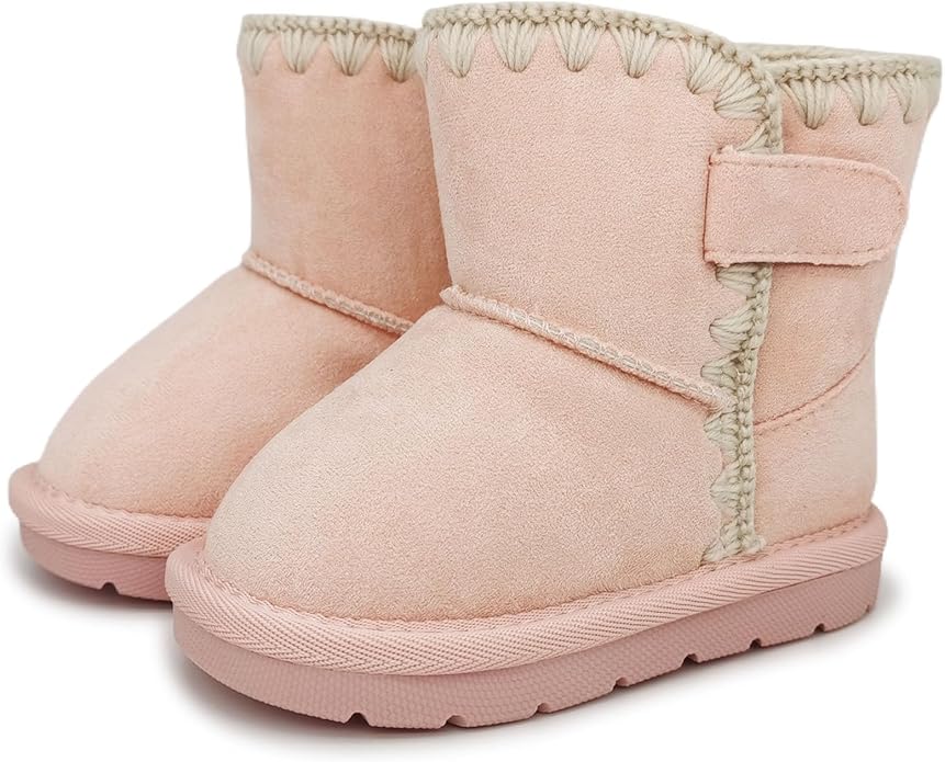 Baby Boots Winter Snow Booties Infant Boys Girls Outdoor Warm Shoes for Cold Weather 6 9 12 15 18 24 Months