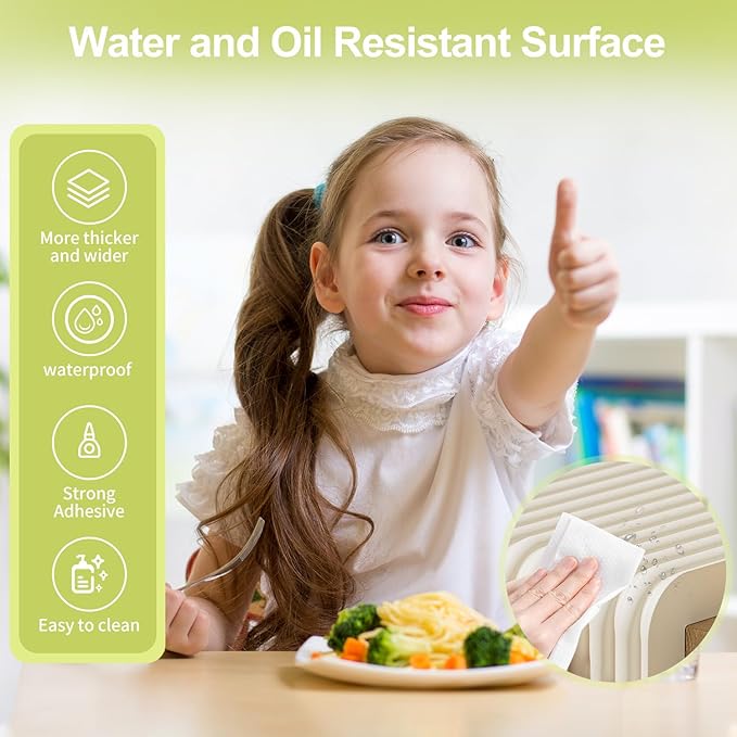 Baby Proofing Wall Corner Protector,Edge Guard Corner Protector,6.56ft Thinken Soft Corner Protectors Pre-Taped Soft Rubber Foam Edge Cushion for Furniture (Gray, 6.56Ft x 5.9" W x 0.47" Th)