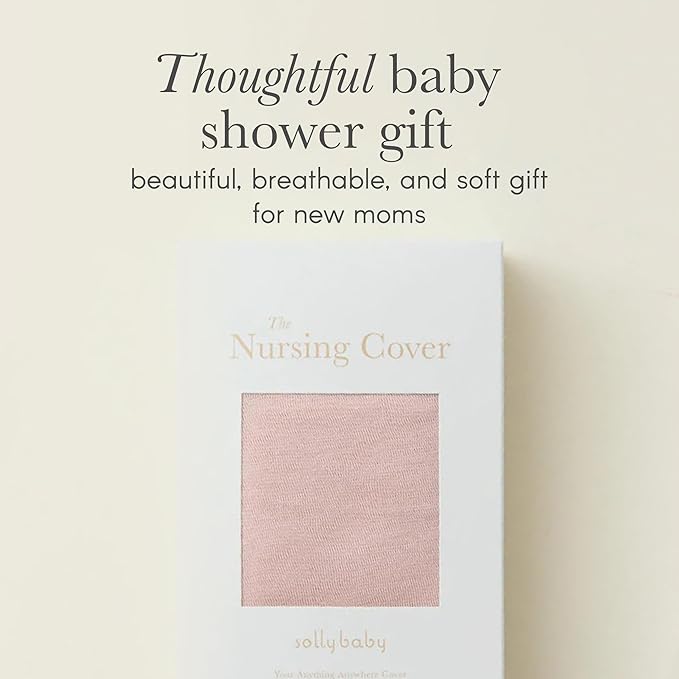 Solly Baby Nursing Cover, Ultra-Breathable, Lightweight Breastfeeding Cover-Up, Buttery-Soft Fabric, Universal Fit, Postpartum Essentials, Newborn Must Haves, Spelt