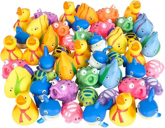 Rhode Island Novelty Rubber Water Squirting Toy Assortment 50 Pieces