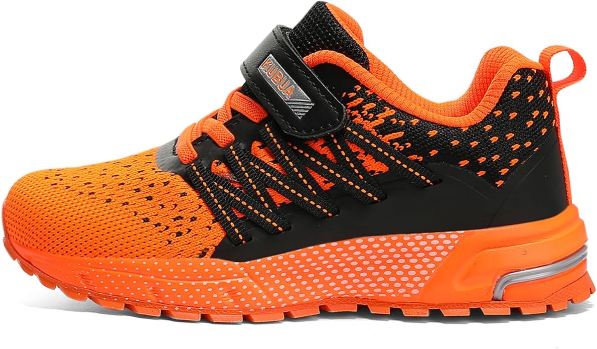 KUBUA Kids Sneakers for Boys Girls Running Tennis Shoes Lightweight Breathable Sport Athletic