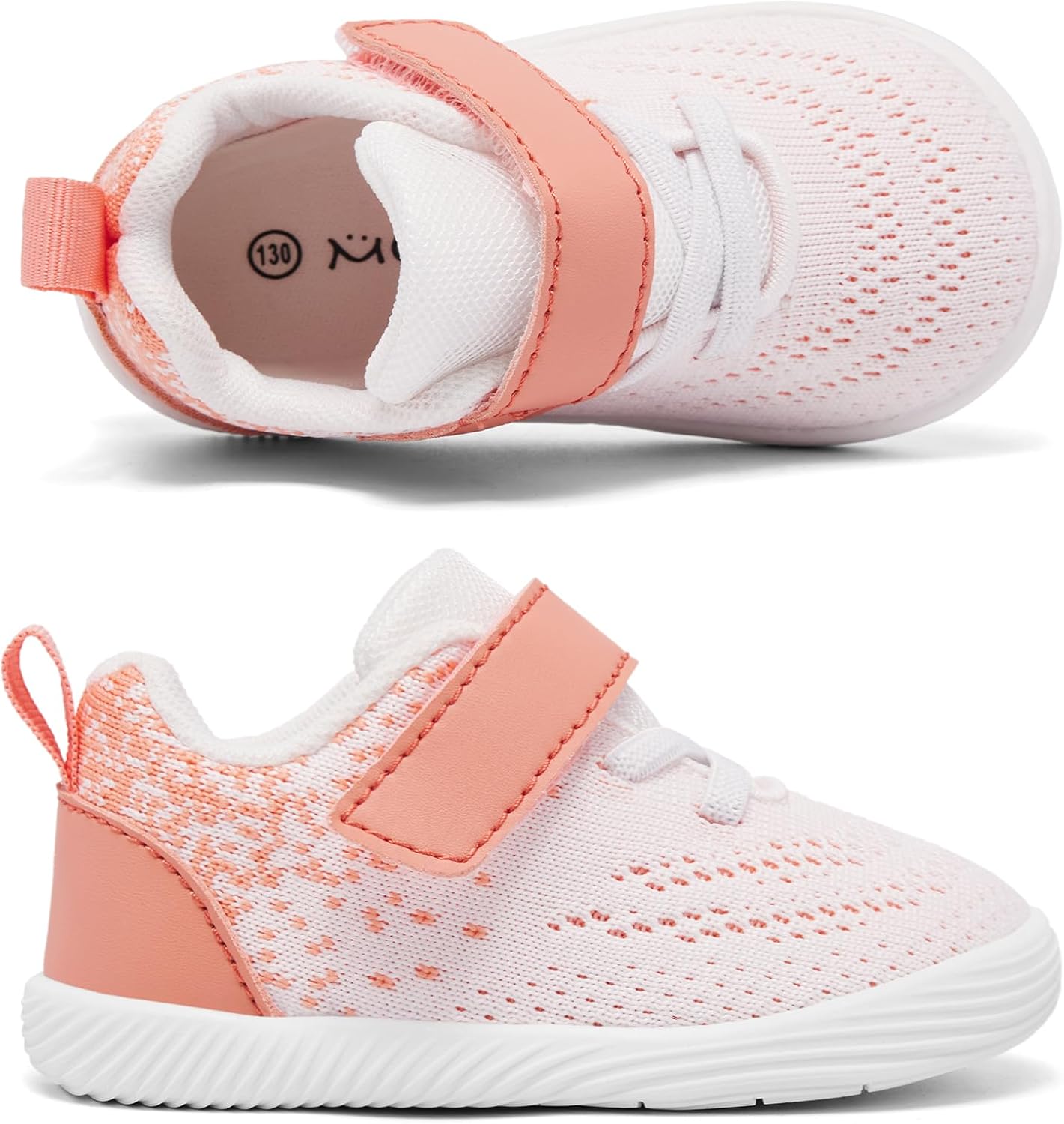 MORENDL Toddler Sneakers Baby Boys & Girls Barefoot Shoes Lightweight Breathable Walking Running Tennis Athletic Sport Shoes