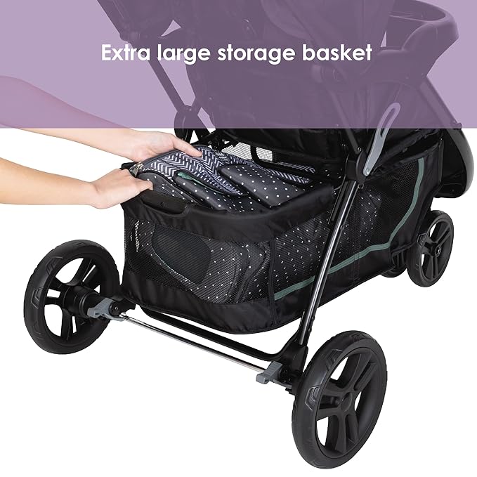 Baby Trend EZ Ride SE Travel System with Secure-Lift Infant Car Seat, Dash Sage