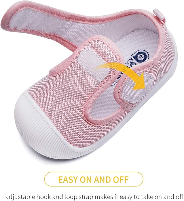 BMCiTYBM Baby Sneakers Girls Boys Lightweight Breathable Mesh First Walkers Shoes 6-24 Months