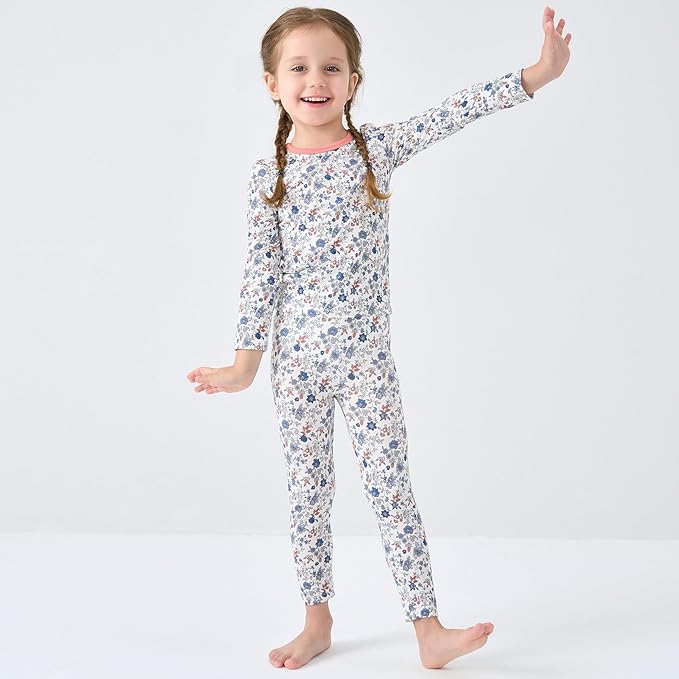 pureborn Baby Toddler Kids Viscose from Bamboo Pajamas Set Pjs 2pcs 18M-8Y