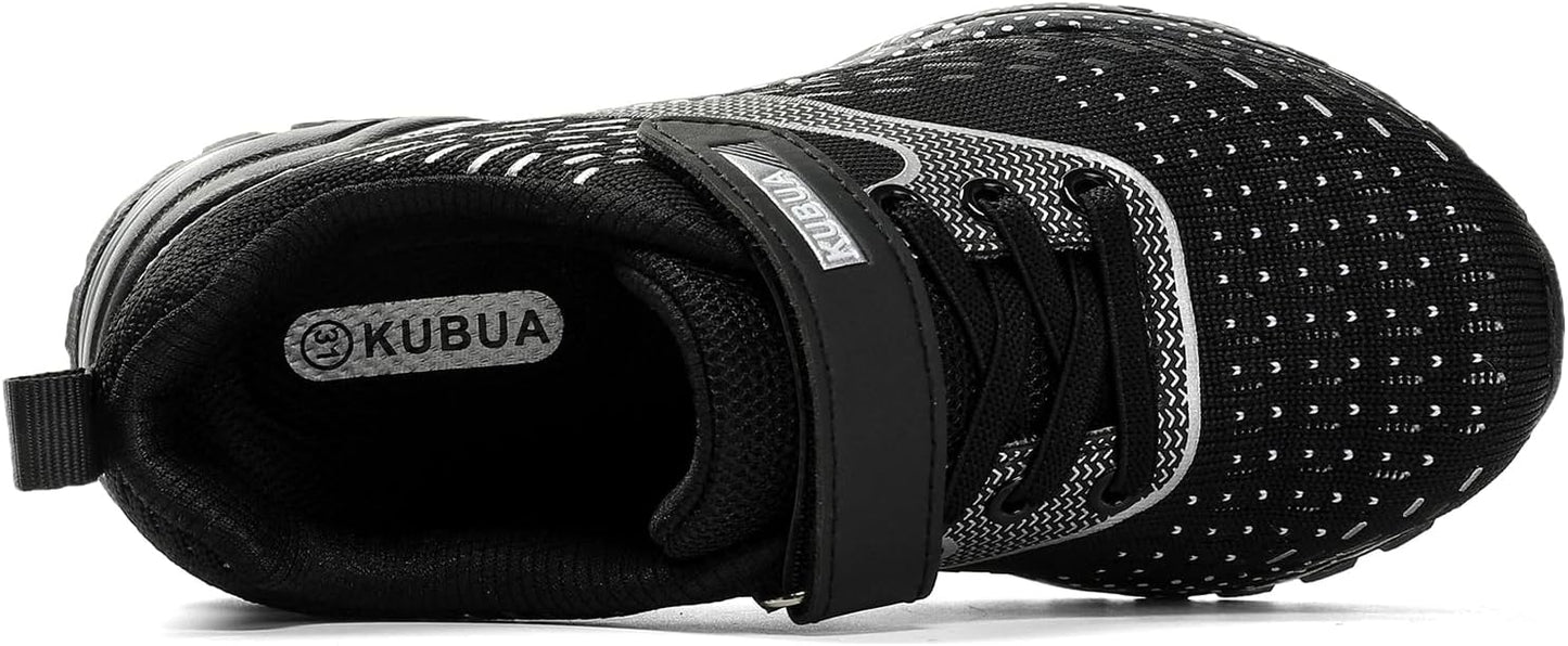 KUBUA Kids Sneakers for Boys Girls Running Tennis Shoes Lightweight Breathable Sport Athletic