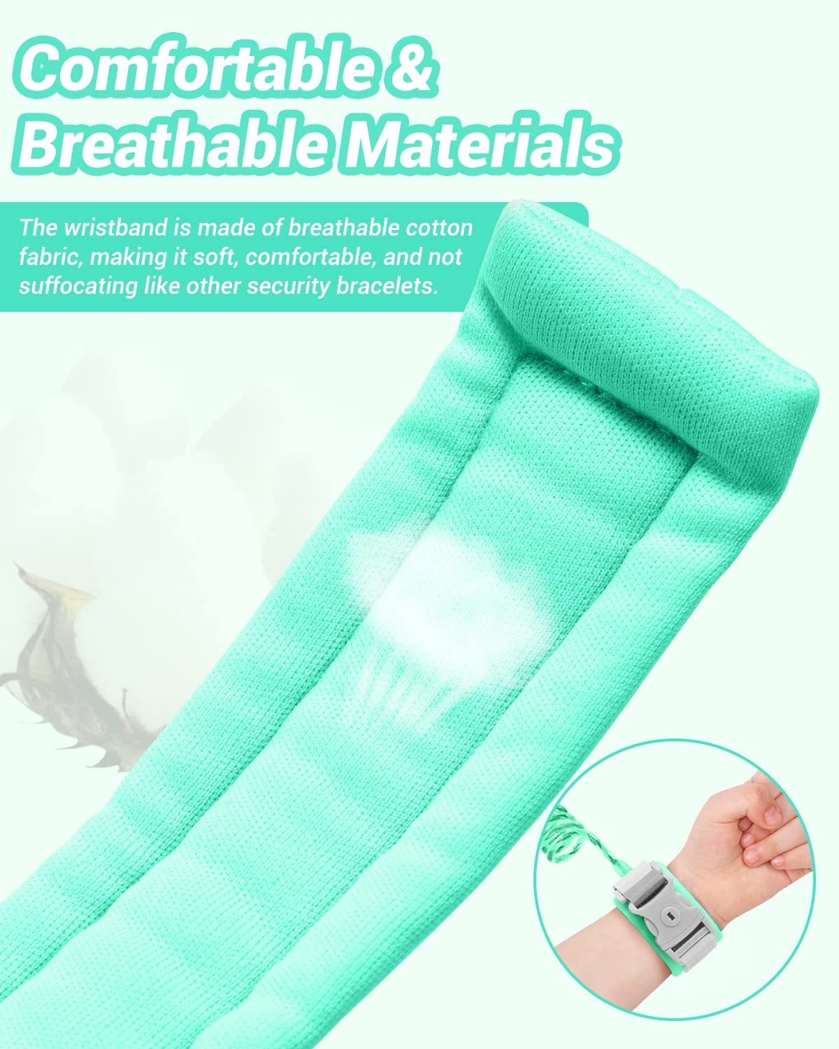 Dr.meter Anti Lost Wrist Link, 2 Pack Toddler Safety Leash with Key Lock, Reflective Child Walking Harness - Dual 8.2ft Length Kids Leash for Supermarket Mall Airport Park Zoo Crowded Places