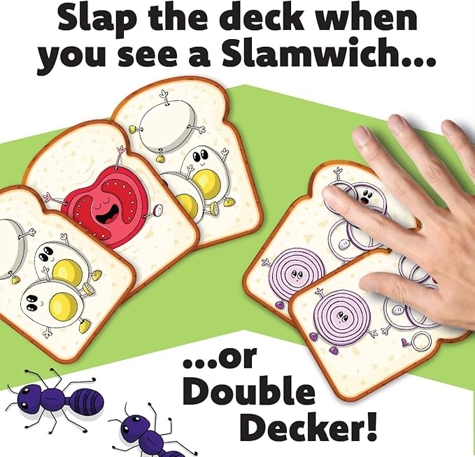 Gamewright – Slamwich – A Fast Flipping Card Game for Kids – Ages 6 and Up – Great for Family Game Night