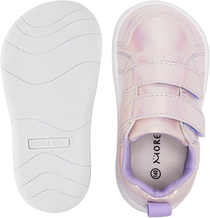 MORENDL Wide Toe Box Shoes Toddler Barefoot Shoes Baby Walking Shoe Boy Girl Non-Slip Zero Drop Minimalist Sneakers Comfort Tennis Outdoor Activities