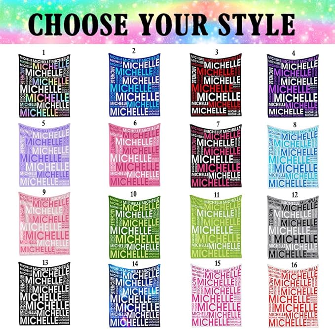M YESCUSTOM Personalized Baby Blankets for Kids with Names,Customized Baby Blankets for Girls Adult Toddler Custom Soft Throw Blanket Birthday Christmas Valentines Day Pink