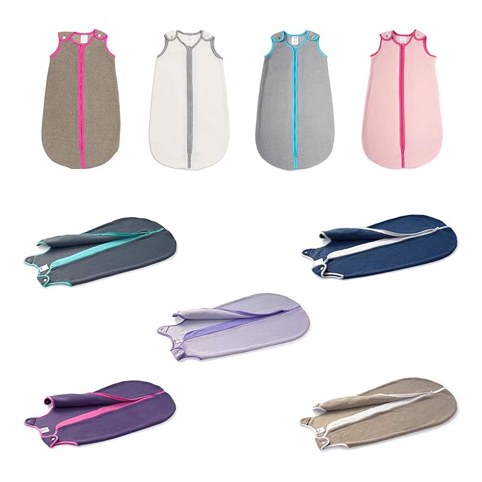 Baby Sleeping Bag Sack - Premium Polar Fleece, Indoor Wearable Blanket - Boys & Girls. Fits Infants, With Convenient Shoulder Straps for Safe & Comfortable Sleep, Mocha, Medium (6-18 Months)