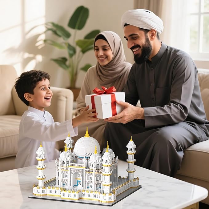 Architecture Taj Mahal Micro Mini Building Blocks Set,Landmarks Collection, Display Model Gift for Adults(4030 Pieces)
