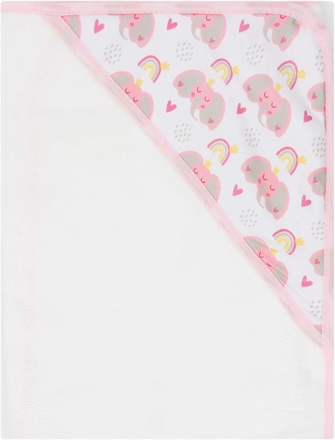 Hooded Baby Towels 3-Pack – Soft Baby Bath Towels with Hood for Newborns & Toddlers, Baby Hooded Towel Set, 30" x 26" (Sweet Elephant)