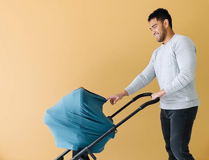 Copper Pearl Multi-Use Cover: Car Seat & Stroller Cover - Sun Protection, All-Season Use, Stylish Designs, Easy Access for Moms