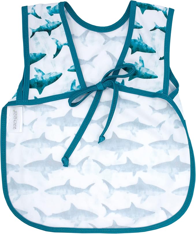 BapronBaby Animal Prints Bapron - No Neck Tie Safer Bib - Baby & Toddler - Soft Waterproof - PVC, BPA & Phthalate Free - 6m+