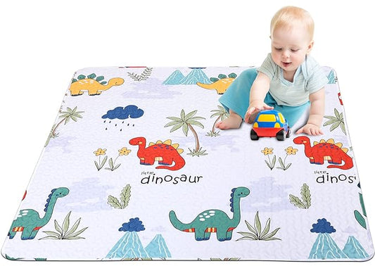 50 x 50 Play Mat for Baby Playpen Tummy Time, Non-Slip Washable Baby Playpen Mat, Baby Crawling Mats for Floor, Portable Travel Large Play Mats for Toddlers and Infants