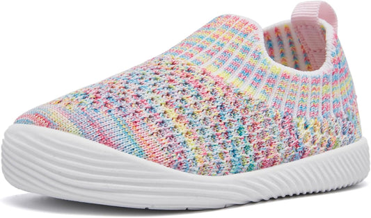 MORENDL Baby Toddler Walking Socks Non-Slip Breathable Unisex Casual Sneakers