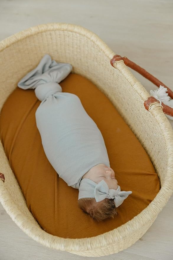 Copper Pearl Baby Swaddle Blanket - Premium Knit Baby Blanket, Large Soft Stretchy Receiving Blankets for Baby Boy and Girl, Swaddles for Newborn, Infant, and Toddler (Ash)