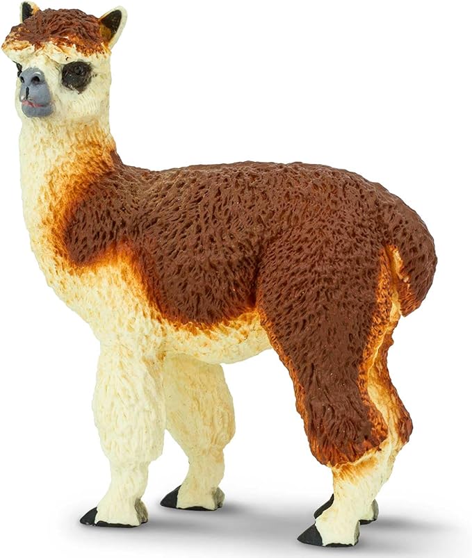 Safari Ltd. Alpaca Figurine - Detailed 3.75" Plastic Model Figure - Fun Educational Play Toy for Boys, Girls & Kids Ages 3+