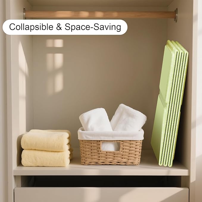 Portable & Foldable Bathtub for Newborns to Toddlers, Baby Bathtub, Easy to Store, Lightweight for Home & Travel, SpaceSaver Collapsible Baby Tubs for Kids, Green