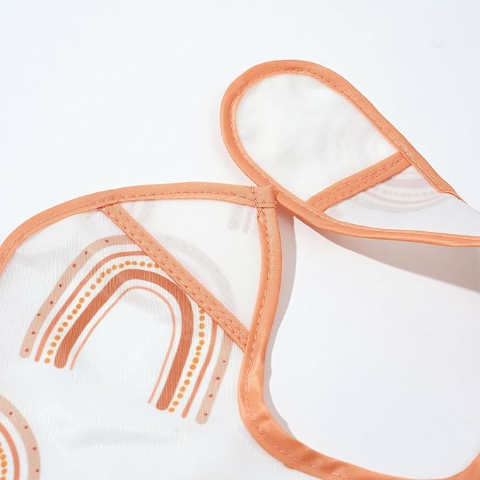 3-Pack Waterproof Baby Bibs for Eating - Lightweight Feeding Bibs, Mess Proof, Baby Essential Must Have for Eating