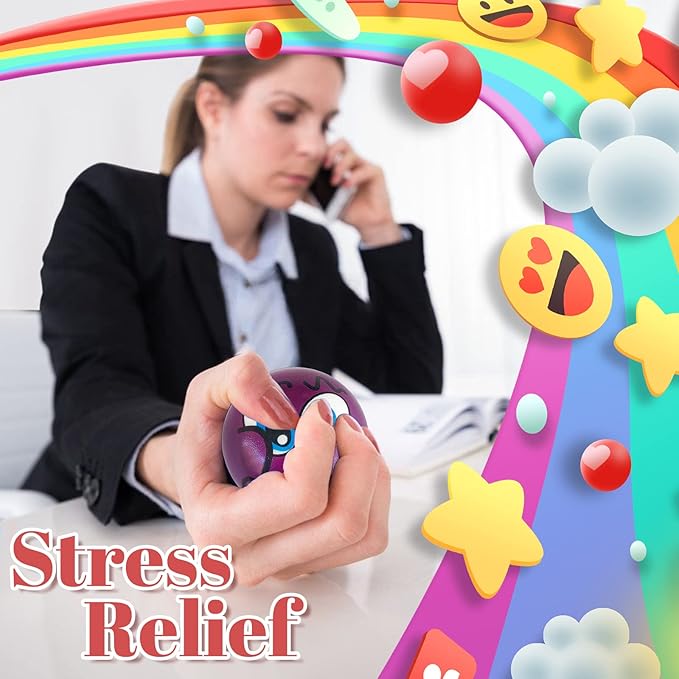 30 Pcs Face Stress Balls,2.5 Inch Funny Face Squeeze Balls,Emotion Squeeze Foam Balls,Foam Soft PU Balls for Hand Wrist Stress Reliefs Finger Exercise