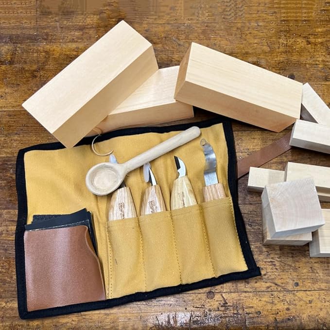 4 Pack Basswood Carving Blocks, 6x3x3 Inches Basswood Blocks for Beginner to Advanced Carvers, Ideal for DIY Projects and Gifts, Soft and Smooth, Easy Whittling and Carving,by GNIEMCKIN